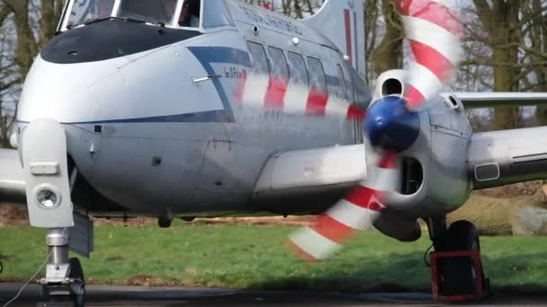 Yorkshire Air Museum Elvington York Reino Unido Marzo 2024 Motor — Vídeo de stock