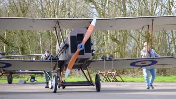 Yorkshire Air Museum Elvington York Inggris Maret 2024 Mesin Berjalan — Stok Video