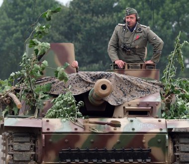 Victory Show, leicester, UK. August 2024. The Sturmgeschtz III was an assault gun produced by Germany during World War II. It was the most-produced fully tracked armoured fighting vehicle, and second-most produced German armored combat vehicle.  clipart