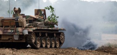 Zafer Şovu, Leicester, İngiltere. Ağustos 2024. Sturmgeschtz III, Almanya 'nın II. En çok üretilen zırhlı savaş aracı ve ikinci en çok üretilen Alman zırhlı savaş aracıydı.. 