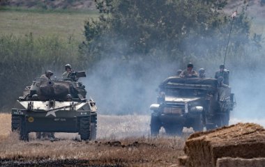 Zafer Şovu, Leicester, İngiltere. Ağustos 2024. M18 Hellcat (resmi adıyla 76 mm Gun Motor Carriage M18 veya M18 GMC), 2..