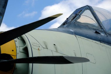 Yorkshire Hava Müzesi. - York. Uk. İngiltere. Haziran 2025. The Fairey Gannet, İngiliz uçak üreticisi Fairey Aviation Company tarafından tasarlanan ve üretilen uçak gemisi..