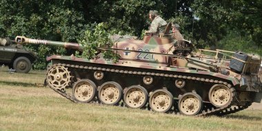 Yorkshire Wartime Show. doncaster, Yorkshire, UK. August 2025. Vintage military reenactment show for the 20th centurt specialising in WW2. American, British and German participants. Tanks, trucks, jeeps and many other vehicles.