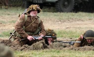 Yorkshire Wartime Show. doncaster, Yorkshire, UK. August 2025. Vintage military reenactment show for the 20th centurt specialising in WW2. American, British and German participants. Tanks, trucks, jeeps and many other vehicles.