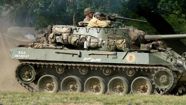 Yorkshire Wartime Show. doncaster, Yorkshire, UK. August 2025. Vintage military reenactment show for the 20th centurt specialising in WW2. American, British and German participants. Tanks, trucks, jeeps and many other vehicles.