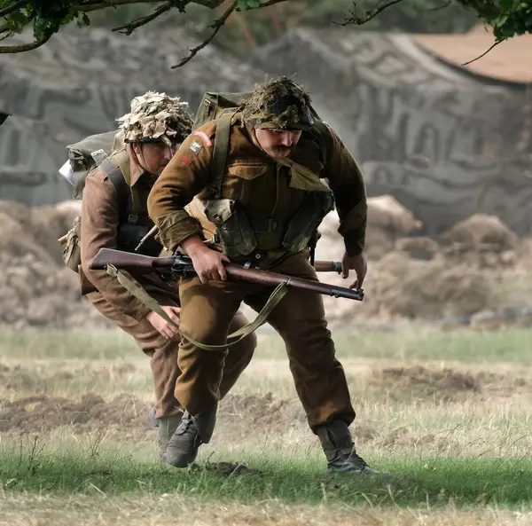 Yorkshire Wartime Show. doncaster, Yorkshire, UK. August 2025. Vintage military reenactment show for the 20th centurt specialising in WW2. American, British and German participants. Tanks, trucks, jeeps and many other vehicles.