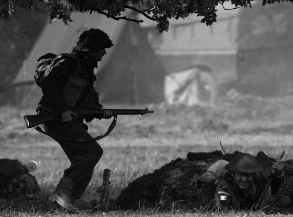 Yorkshire Wartime Show. doncaster, Yorkshire, UK. August 2025. Vintage military reenactment show for the 20th centurt specialising in WW2. American, British and German participants. Tanks, trucks, jeeps and many other vehicles.