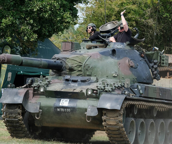 Yorkshire Wartime Show. doncaster, Yorkshire, UK. August 2025. Vintage military reenactment show for the 20th centurt specialising in WW2. American, British and German participants. Tanks, trucks, jeeps and many other vehicles.