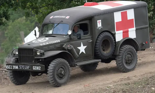 Yorkshire Wartime Show. doncaster, Yorkshire, UK. August 2025. Vintage military reenactment show for the 20th centurt specialising in WW2. American, British and German participants. Tanks, trucks, jeeps and many other vehicles.