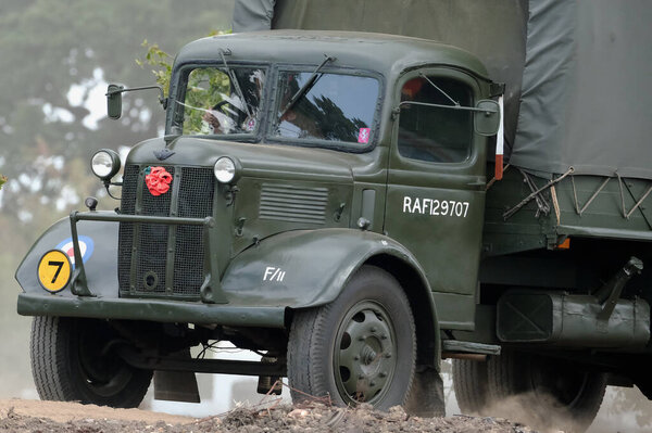 Yorkshire Wartime Show. doncaster, Yorkshire, UK. August 2025. Vintage military reenactment show for the 20th centurt specialising in WW2. American, British and German participants. Tanks, trucks, jeeps and many other vehicles.