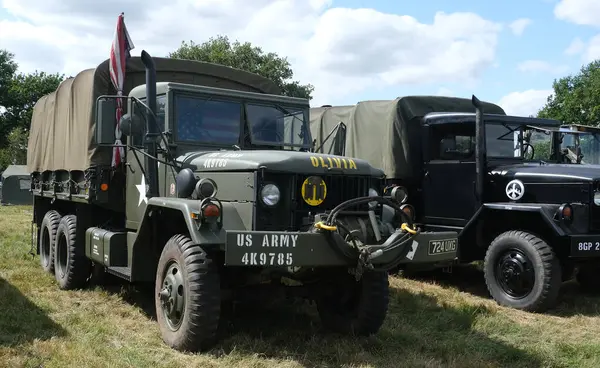 Yorkshire Wartime Show. doncaster, Yorkshire, UK. August 2025. Vintage military reenactment show for the 20th centurt specialising in WW2. American, British and German participants. Tanks, trucks, jeeps and many other vehicles.