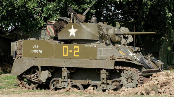 Yorkshire Wartime Show. doncaster, Yorkshire, UK. August 2025. Vintage military reenactment show for the 20th centurt specialising in WW2. American, British and German participants. Tanks, trucks, jeeps and many other vehicles.