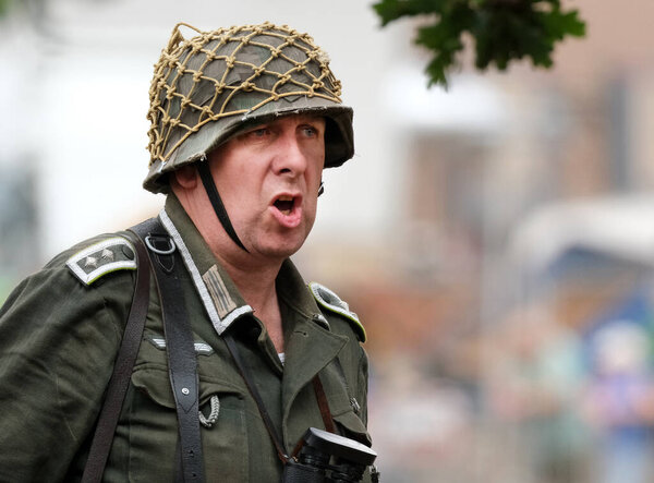 Yorkshire Wartime Show. doncaster, Yorkshire, UK. August 2025. Vintage military reenactment show for the 20th centurt specialising in WW2. American, British and German participants. Tanks, trucks, jeeps and many other vehicles.