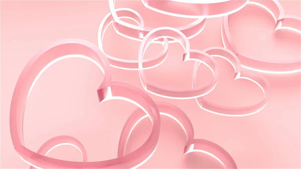 Design Mock Background Valentines Day Rendering — Stok fotoğraf