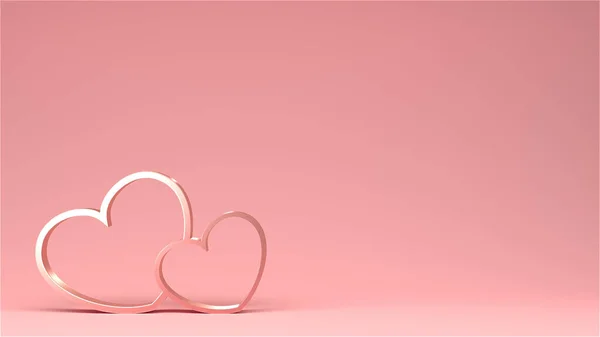 Valentine Day Design Concept Love Background Rendering — Stock fotografie