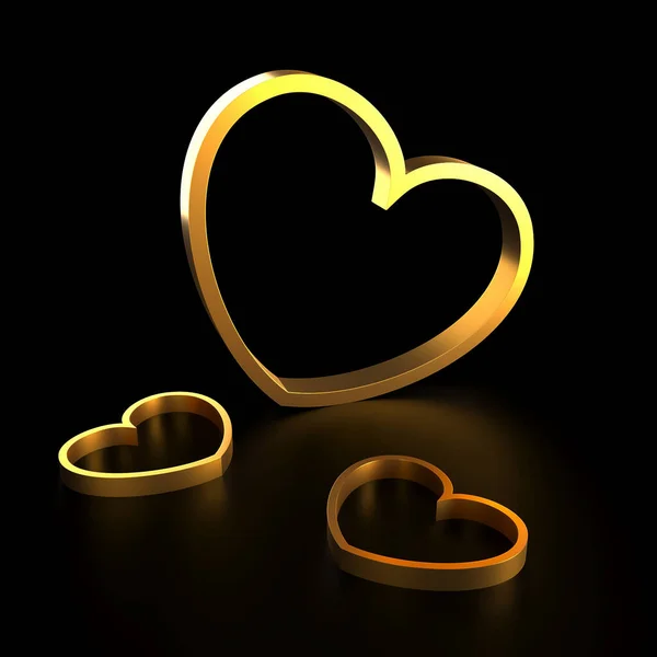 Valentine Day Design Concept Love Background Rendering — Stok fotoğraf