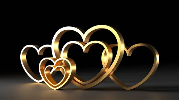 Valentine Day Design Concept Love Background Rendering — Photo