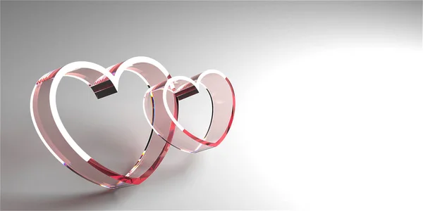 Valentine Day Design Concept Love Background Rendering —  Fotos de Stock