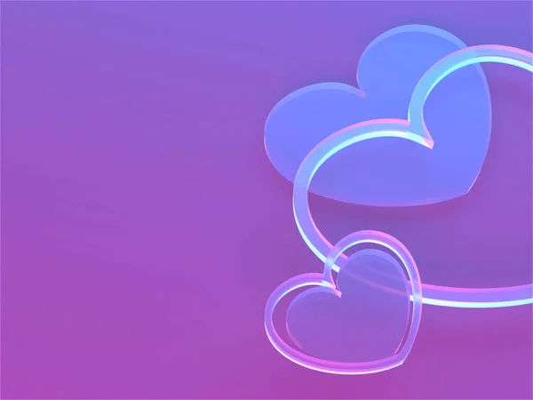 Valentine Day Design Concept Love Background Rendering — Stockfoto