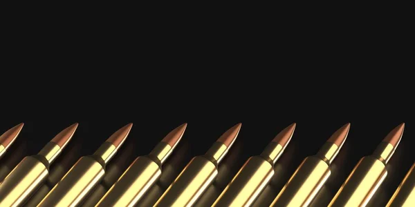 Des Balles Fusil Des Munitions Rendu — Photo