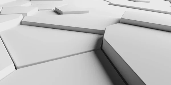 Fondo Geométrico Blanco Abstracto Textura Póster Diseño Simple Limpio Renderizado —  Fotos de Stock