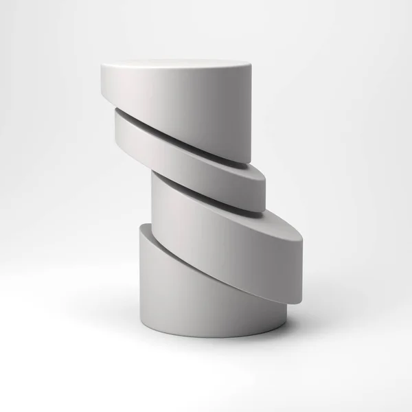 Cylinderform Geometri Slice Koncept Design Bakgrund Mall Konvertering — Stockfoto