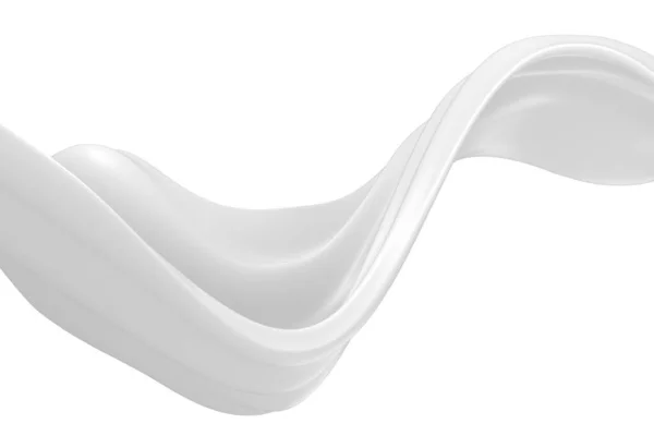 白牛乳やヨーグルトクリーム 抽象液体 3Dレンダリング — ストック写真