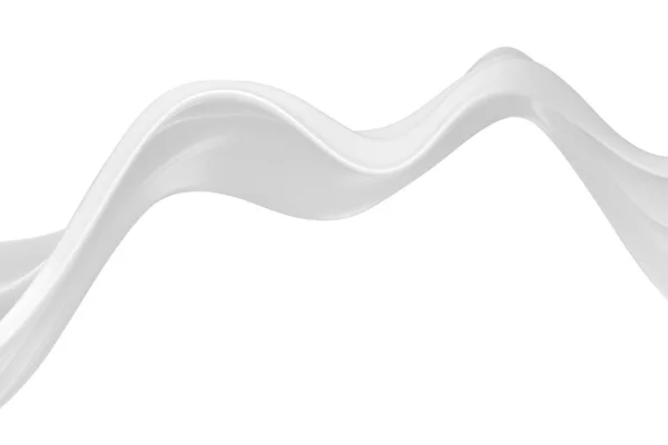 Latte Bianco Crema Yogurt Liquido Astratto Rendering — Foto Stock