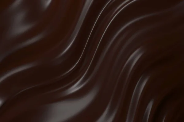 Sfondo Cioccolato Massa Cioccolato Fusa Caffè Cacao Flusso Onda Del — Foto Stock