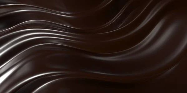 Choklad Bakgrund Smält Chokladmassa Kakao Kaffe Mjölk Våg Flöde Konvertering — Stockfoto