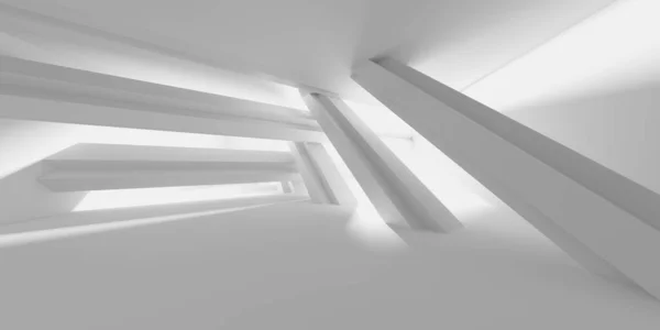 Minimalistischer Raum Weiße Saubere Leere Innenräume Darstellung — Stockfoto