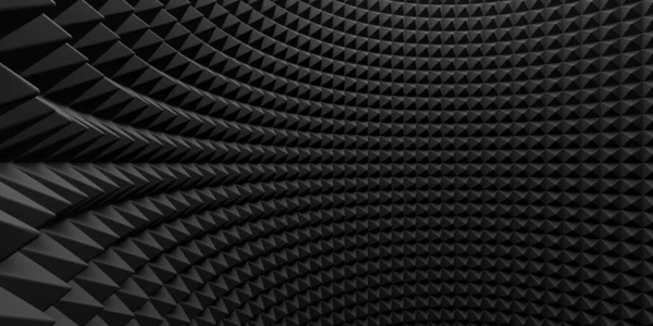 Geometric Soundproof Foam Wall Textured Background Rendering — Stock Photo, Image