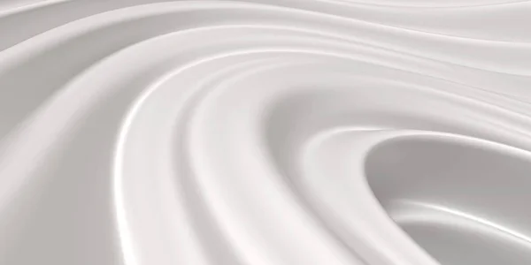 Latte Bianco Crema Yogurt Liquido Astratto Rendering — Foto Stock
