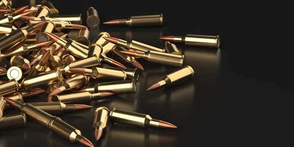 Vapen Kulor Ammunition Bakgrund Militär Teknologi Banderoll Konvertering — Stockfoto