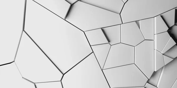 Abstract white geometric background. Poster texture. Simple clean design. 3d rendering