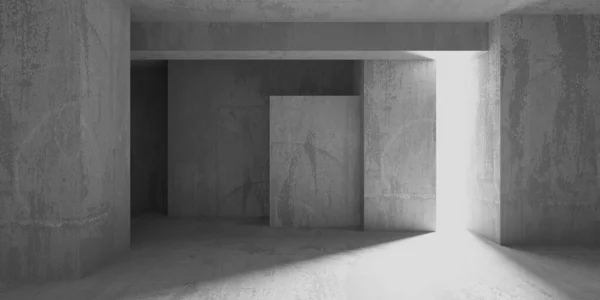 Abstrakte Architektur Interieur Hintergrund Moderner Betonraum Darstellung — Stockfoto