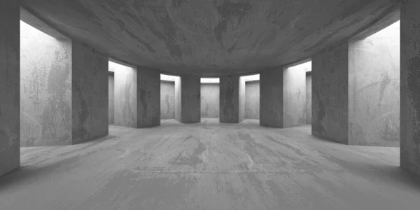 내부는 콘크리트 건축적 렌더링 — 스톡 사진