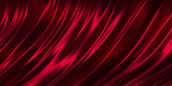 Paño Rojo Abstracto Hermoso Fondo Satinado Renderizado — Foto de Stock