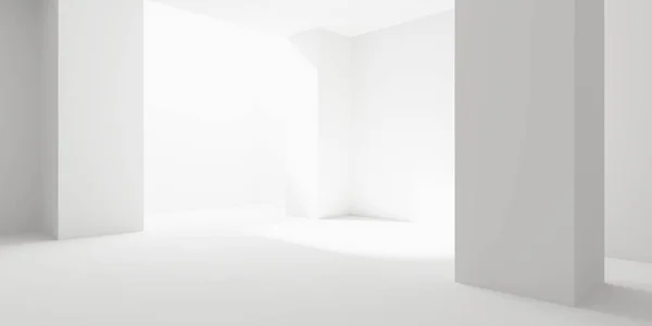 空き部屋 概要未来的インテリア 3Dレンダリングイラスト — ストック写真