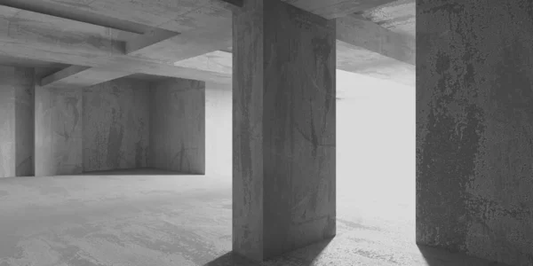 stock image Abstract architecture interior background. Modern concrete room. 3d rendering