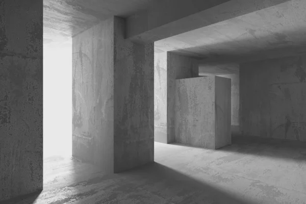 Arhitectură Abstractă Fundal Interior Camera Beton Modern Redare — Fotografie, imagine de stoc
