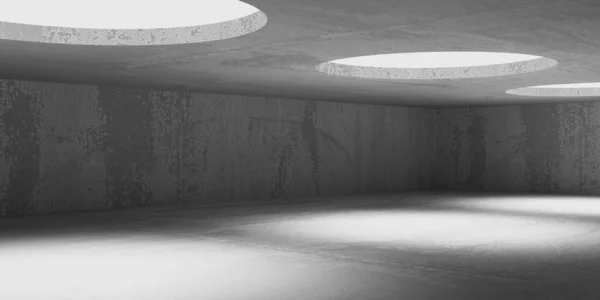 Абстрактный Интерьер Бетонного Помещения Архитектурный Фон Рендеринг — стоковое фото