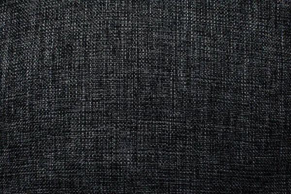 Tekstura Tkaniny Splot Naturalny Ciemnym Kolorze Czarny Materiał Tekstury Tła — Zdjęcie stockowe