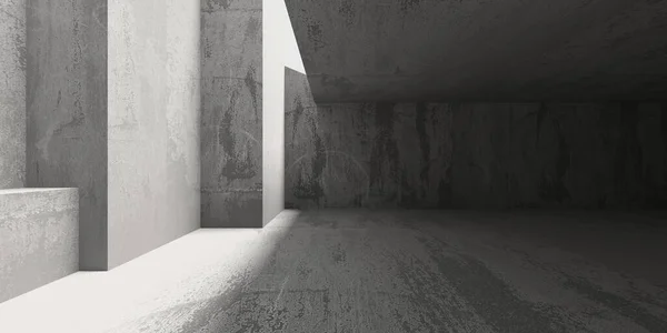 Abstract Interior Modern Gol Pereţi Beton Fundal Arhitectural Redare — Fotografie, imagine de stoc