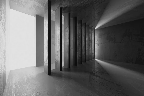 Abstrakt Inredningsrum Betong Arkitektonisk Bakgrund Konvertering — Stockfoto