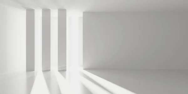 Weiße Abstrakte Moderne Architektur Innenraum Hintergrund Darstellung — Stockfoto