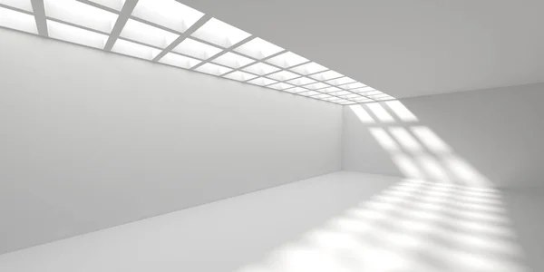 空房间 未来主义的内部 3D渲染说明 — 图库照片