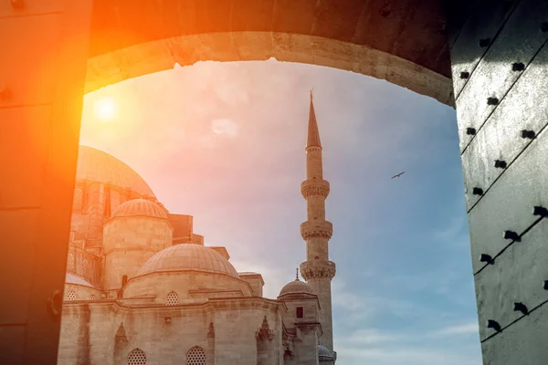 Suleymaniye Mosque Great View Sunlight Blue Sky Background — Stock Photo, Image