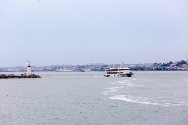 İstanbul Şehri Yolcu Gemisi. Feribot. Deniz yolculuğu