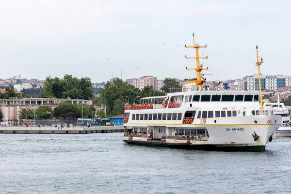 Turkey Istanbul June 2022 Istanbul City Passenger Ship Ferry Boat — Stock Photo, Image